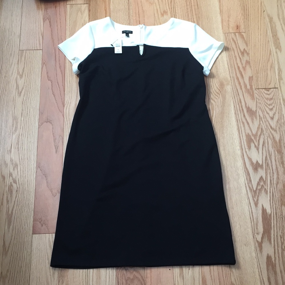 Talbots Black/white dress